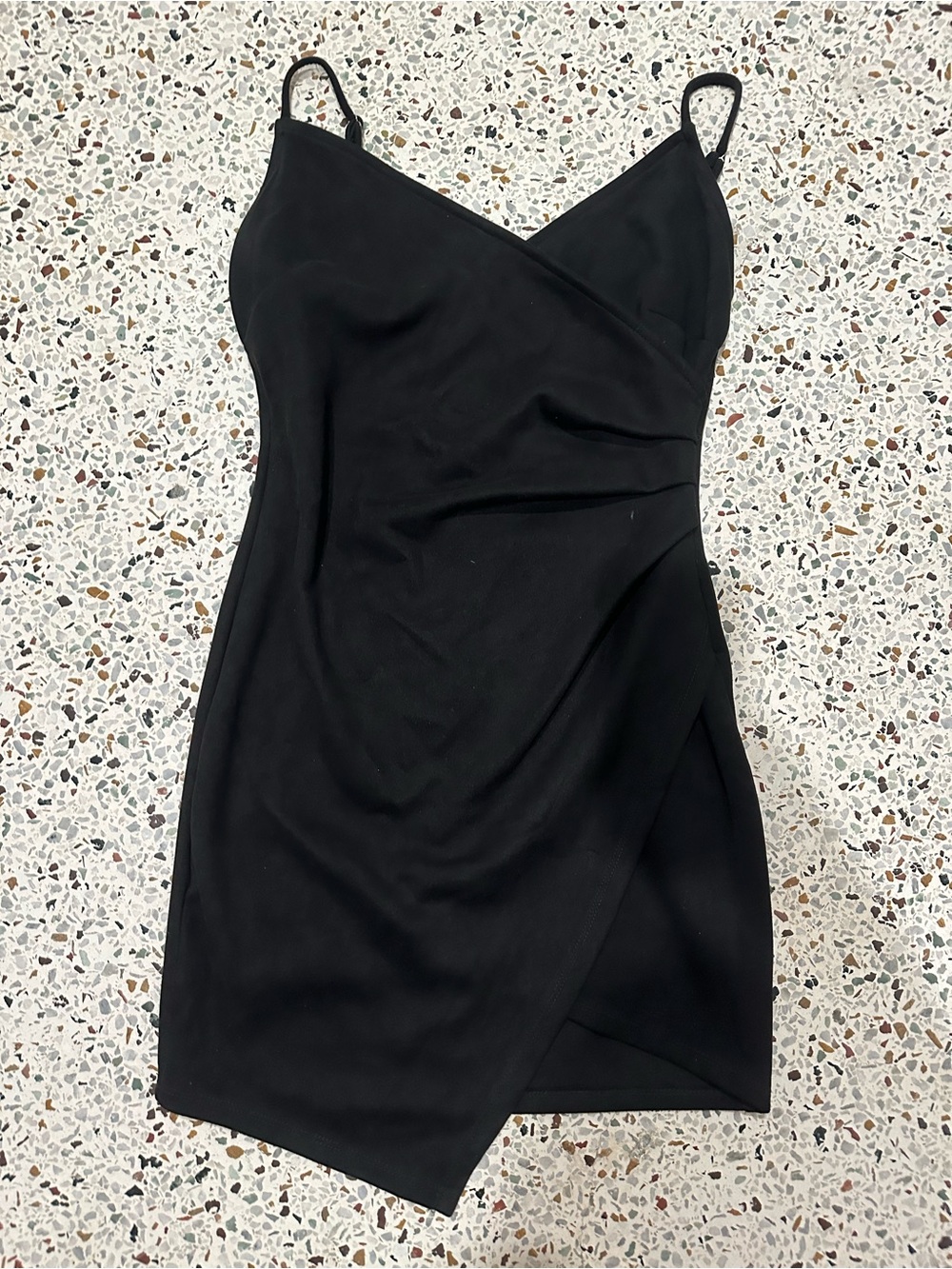 Black Wrap Slip Dress - Classic Women’s Dress